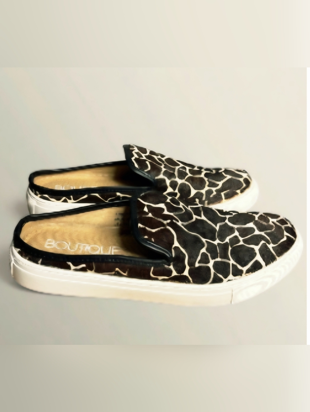 Corky's Predator Mule Giraffe Print Women's slip on Sneakers